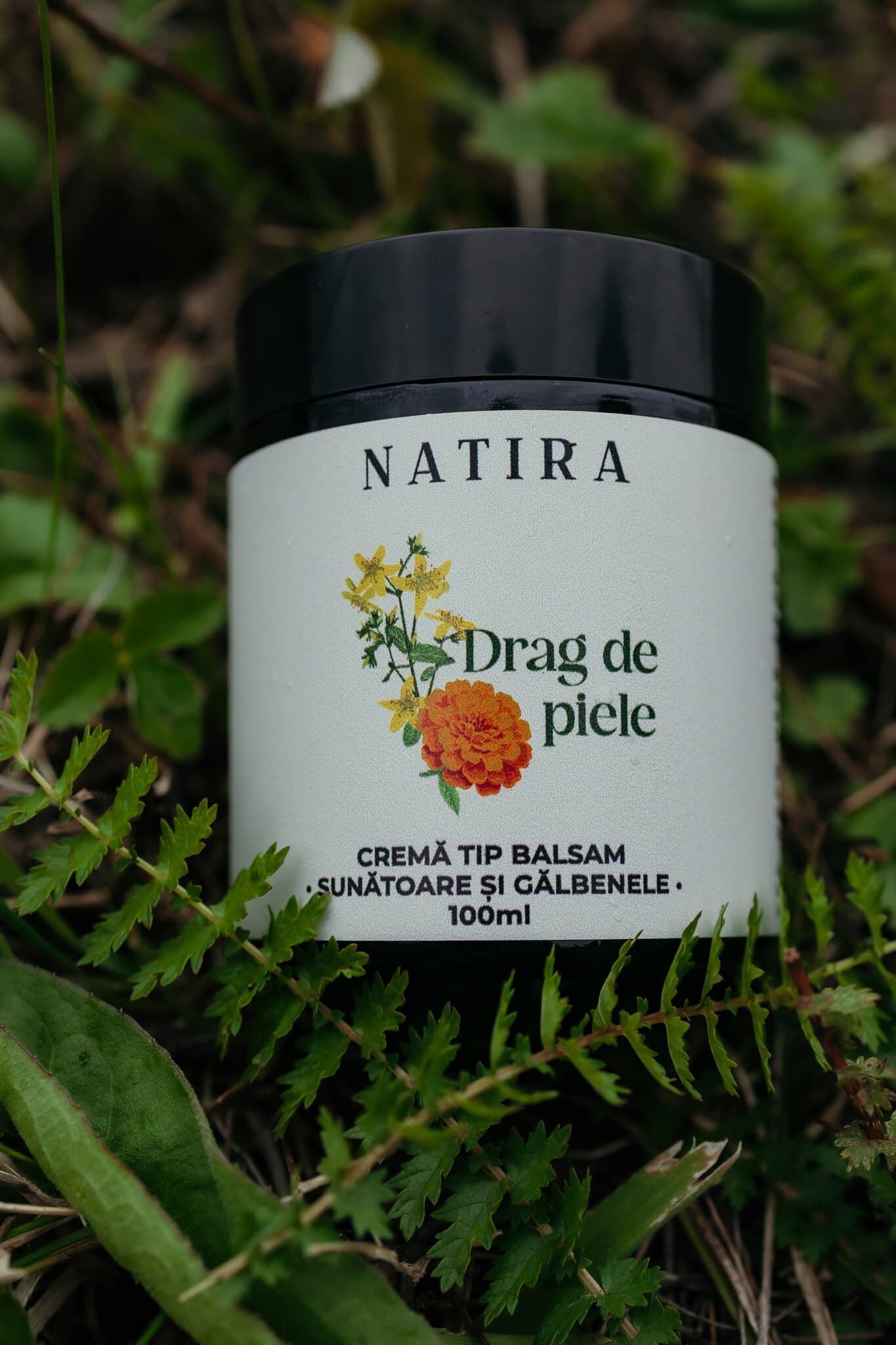 DRAG DE PIELE – Cremă tip balsam cu Sunătoare și Gălbenele